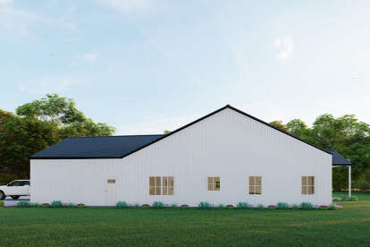 Barn House Plan #625-00044 Elevation Photo