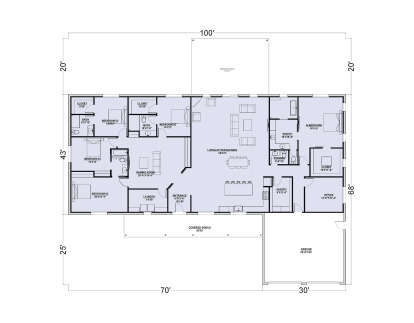 Main Floor  for House Plan #625-00044