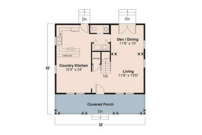 Main Floor  for House Plan #035-01167