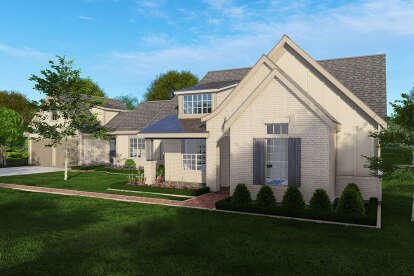 European House Plan #3571-00027 Elevation Photo