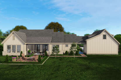 European House Plan #3571-00027 Elevation Photo