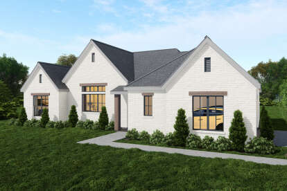 Modern Transitional House Plan #3571-00028 Elevation Photo
