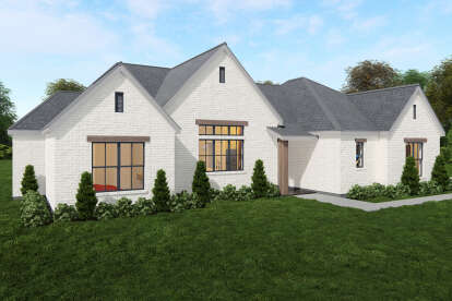Modern Transitional House Plan #3571-00028 Elevation Photo