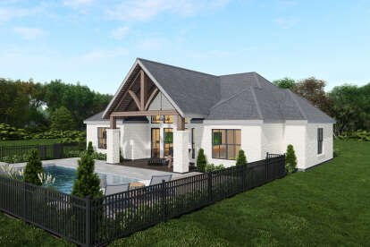 Modern Transitional House Plan #3571-00028 Elevation Photo