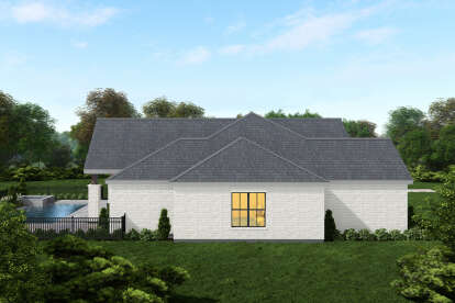 Modern Transitional House Plan #3571-00028 Elevation Photo