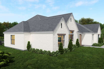 Modern Transitional House Plan #3571-00028 Elevation Photo