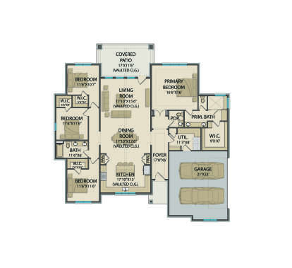 Main Floor  for House Plan #3571-00028