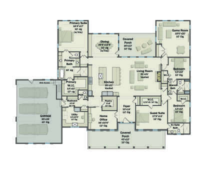 Main Floor  for House Plan #3571-00029