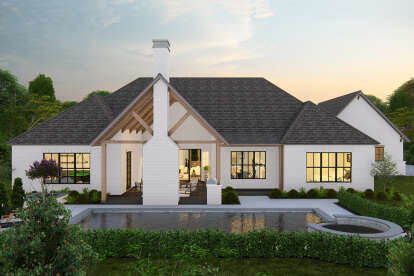 Modern Farmhouse House Plan #3571-00030 Elevation Photo