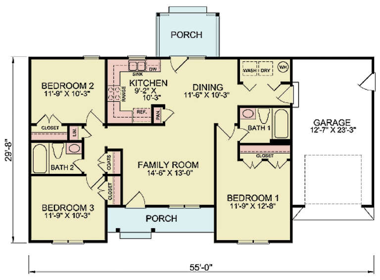 House Plan House Plan #33713 Drawing 1