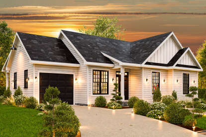 Modern Farmhouse House Plan #699-00426 Elevation Photo