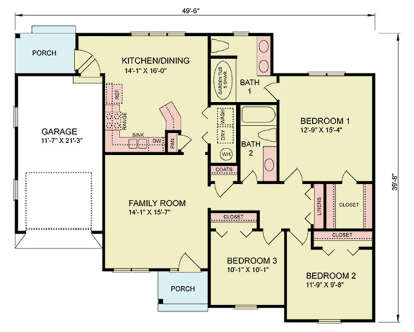 Main Floor  for House Plan #699-00426