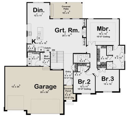 Main Floor  for House Plan #963-01169
