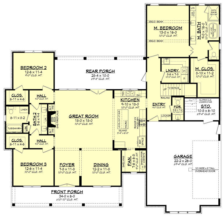 House Plan House Plan #33719 Drawing 1