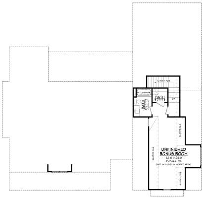 Bonus Room for House Plan #041-00399
