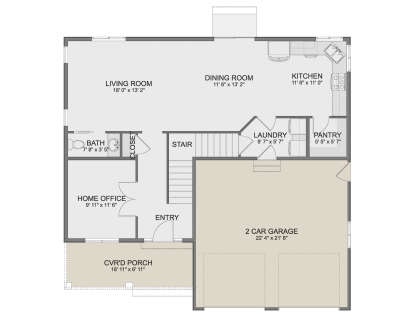 Main Floor for House Plan #2802-00414