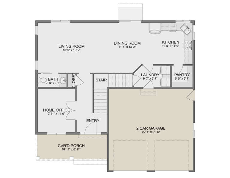 House Plan House Plan #33720 Drawing 1