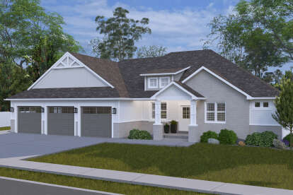 Craftsman House Plan #2802-00415 Elevation Photo