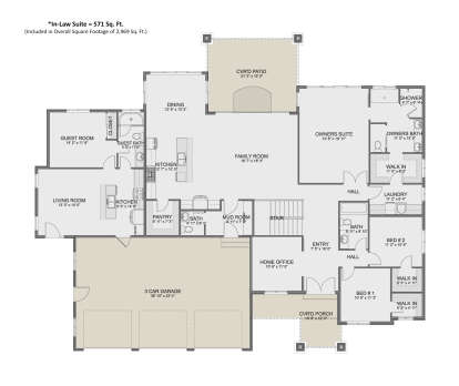 Main Floor for House Plan #2802-00415