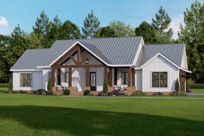 Modern Farmhouse House Plan #009-00456 Elevation Photo