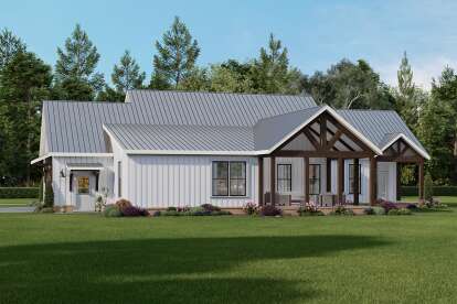 Modern Farmhouse House Plan #009-00456 Elevation Photo