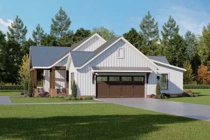 Modern Farmhouse House Plan #009-00456 Elevation Photo