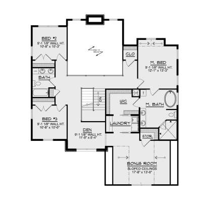 Second Floor for House Plan #5032-00367