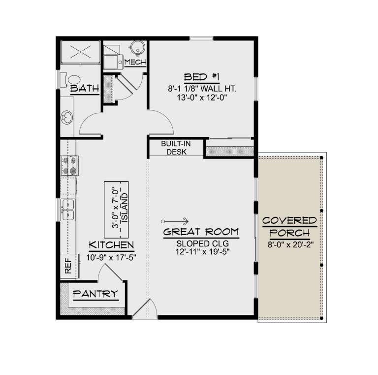 House Plan House Plan #33727 Drawing 1