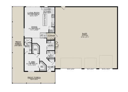 Main Floor  for House Plan #5032-00369