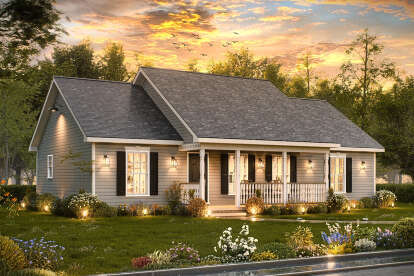 Country House Plan #699-00427 Elevation Photo