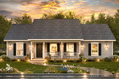 Country House Plan #699-00427 Elevation Photo