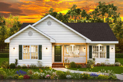 Country House Plan #699-00428 Elevation Photo
