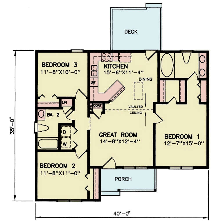 House Plan House Plan #33730 Drawing 1