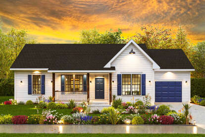 Country House Plan #699-00429 Elevation Photo
