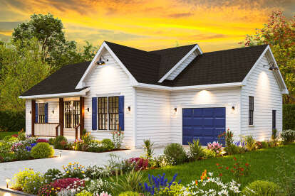 Country House Plan #699-00429 Elevation Photo