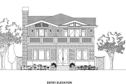 Craftsman House Plan #6407-00001 Elevation Photo