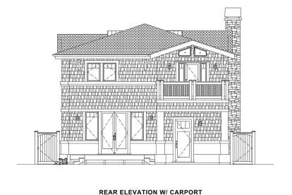 Craftsman House Plan #6407-00001 Elevation Photo