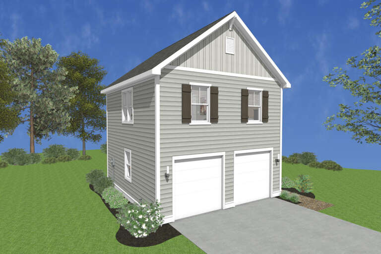 House Plan House Plan #33733 Angled Front Elevation