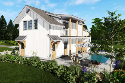 Modern Farmhouse House Plan #3571-00033 Elevation Photo