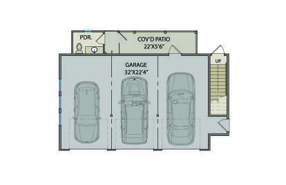Garage Floor for House Plan #3571-00033