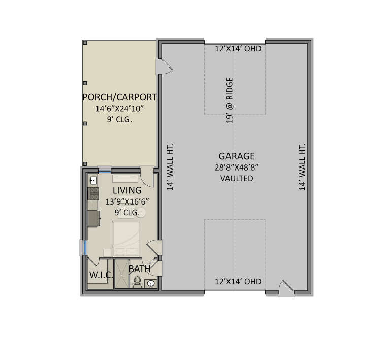 House Plan House Plan #33735 Drawing 1