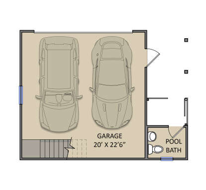 Garage Floor for House Plan #3571-00036