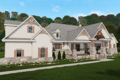 Craftsman House Plan #3571-00037 Elevation Photo