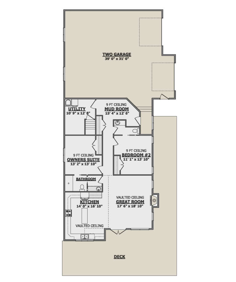 House Plan House Plan #33739 Drawing 1