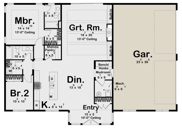 House Plan House Plan #33740 Drawing 1