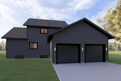 Modern House Plan #5801-00004 Elevation Photo