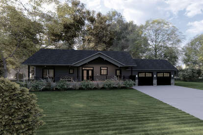 Craftsman House Plan #5801-00005 Elevation Photo