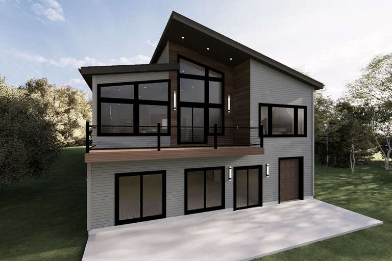 House Plan House Plan #33745 Angled Front Elevation