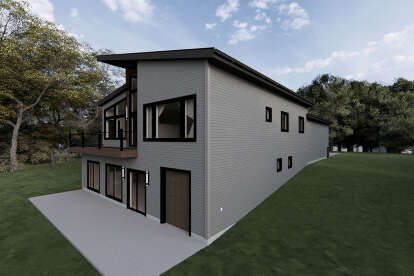 Contemporary House Plan #5801-00006 Elevation Photo
