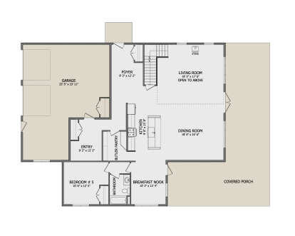 Main Floor for House Plan #5801-00009